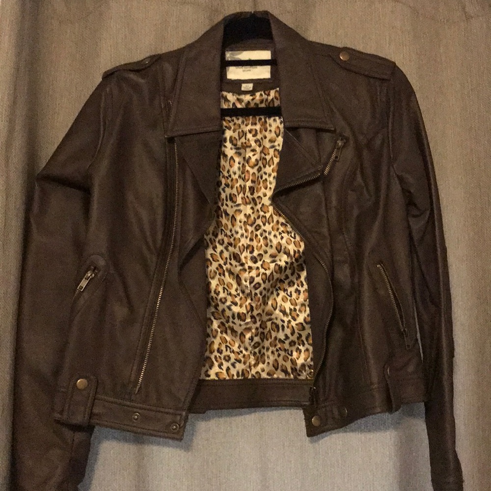 Faux leather jacket